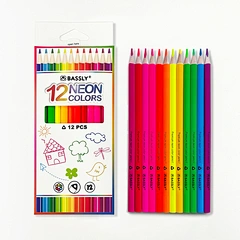 7" 12pcs Neon color pencil